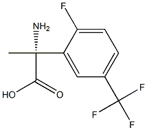 (2R)-2-Amino-2-[2-fluoro-5-(trifluoromethyl)phenyl]propanoic acid 结构式