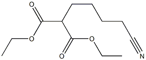 DIETHYL (4-CYANOBUTYL)MALONATE 结构式