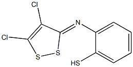 2-([(3Z)-4,5-Dichloro-3H-1,2-dithiol-3-ylidene]amino)benzenethiol 结构式
