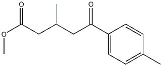 METHYL 5-(4-METHYLPHENYL)-3-METHYL-5-OXOVALERATE 结构式