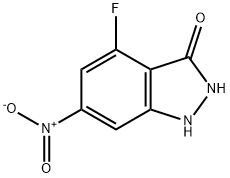 4-FLUORO-3-HYDROXY-6-NITROINDAZOLE 结构式