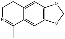 5-甲基-7,8-二氢-[1,3]二氧戊环并[4,5-G]异喹啉 结构式