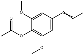 2,6-二甲氧基-4-(丙-1-烯-1-基)苯乙酸酯 结构式