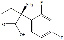 (2S)-2-AMINO-2-(2,4-DIFLUOROPHENYL)BUTANOIC ACID 结构式