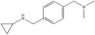 CYCLOPROPYL-(4-DIMETHYLAMINOMETHYL-BENZYL)-AMINE 结构式