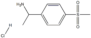 1-(4-甲磺酰基苯基)乙-1-胺盐酸盐 结构式