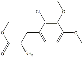 METHYL (2S)-2-AMINO-3-(2-CHLORO-3,4-DIMETHOXYPHENYL)PROPANOATE 结构式