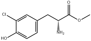 METHYL (2R)-2-AMINO-3-(3-CHLORO-4-HYDROXYPHENYL)PROPANOATE 结构式