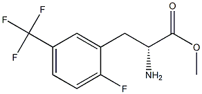 METHYL (2R)-2-AMINO-3-[2-FLUORO-5-(TRIFLUOROMETHYL)PHENYL]PROPANOATE 结构式