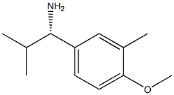 (1S)-1-(4-METHOXY-3-METHYLPHENYL)-2-METHYLPROPYLAMINE 结构式