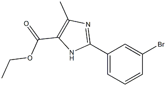2-(3-Bromophenyl)-5-methyl-3H-imidazole-4-carboxylic acid ethyl ester 结构式