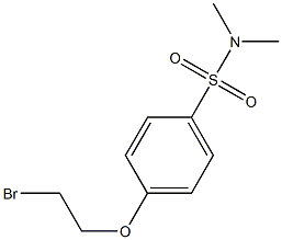 4-(2-BROMOETHOXY)-N,N-DIMETHYLBENZENESULFONAMIDE 结构式