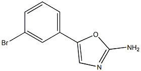 5-(3-BROMO-PHENYL)-OXAZOL-2-YLAMINE 结构式