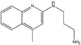 2-(3-Aminoprop-1-yl)amino-4-methylquinoline 结构式