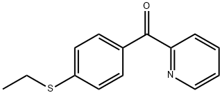 2-(4-Ethylthiobenzoyl)pyridine 结构式