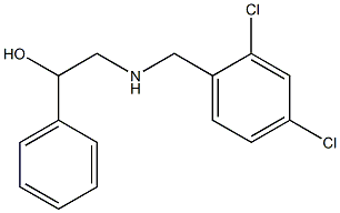 2-((2,4-DICHLOROBENZYL)AMINO)-1-PHENYLETHANOL 结构式