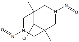 9-CHLORO-1,5-DIMETHYL-3,7-DINITROSO-3,7-DIAZABICYCLO[3.3.1]NONANE 结构式