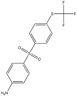 4-(4-TRIFLUOROMETHYLSULFANYL-BENZENESULFONYL)-PHENYLAMINE 结构式