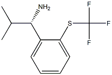 (1S)-2-METHYL-1-[2-(TRIFLUOROMETHYLTHIO)PHENYL]PROPYLAMINE 结构式