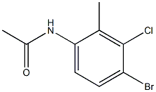 N-(4-BROMO-3-CHLORO-2-METHYL-PHENYL)-ACETAMIDE 结构式