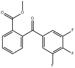 METHYL 2-(3,4,5-TRIFLUOROBENZOYL)BENZOATE 结构式