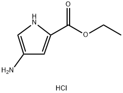 ETHYL 4-AMINO-1H-PYRROLE-2-CARBOXYLATE HYDROCHLORIDE 结构式