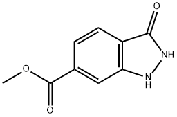 3-羟基-6-(1H)吲唑 羧酸甲酯 结构式
