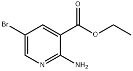 2-氨基-5-溴烟酸乙酯 结构式