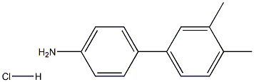 3',4'-DIMETHYL-BIPHENYL-4-YLAMINE HYDROCHLORIDE 结构式