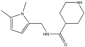 N-[(1,5-DIMETHYL-1H-PYRROL-2-YL)METHYL]PIPERIDINE-4-CARBOXAMIDE 结构式