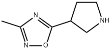 3-甲基-5-吡咯-1,2,4-噁二唑 结构式