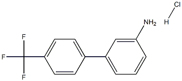 4'-(TRIFLUOROMETHYL)-[1,1'-BIPHENYL]-3-AMINE HYDROCHLORIDE 结构式