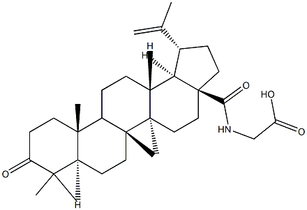 N-[3-OXO-LUP-20(29)-EN-28-OYL]AMINOACETIC ACID 结构式