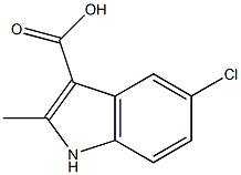 5-CHLORO-2-METHYLINDOLE-3-CARBOXYLIC ACID 结构式