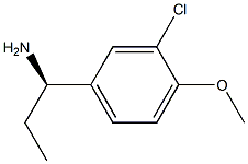 (1R)-1-(3-CHLORO-4-METHOXYPHENYL)PROPYLAMINE 结构式