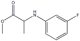 2-(3-FLUORO-PHENYLAMINO)-PROPIONIC ACID METHYL ESTER 结构式