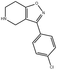 3-(4-CHLOROPHENYL)-4,5,6,7-TETRAHYDROISOXAZOLO[4,5-C]PYRIDINE 结构式