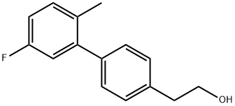 4-(3-FLUORO-6-METHYLPHENYL)PHENETHYL ALCOHOL 结构式