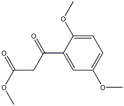Methyl 2,5-dimethoxybenzoylacetate 结构式