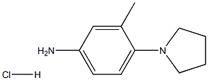 3-METHYL-4-PYRROLIDIN-1-YLANILINE HYDROCHLORIDE 结构式