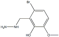 2-BROMO-5-METHOXY-6-HYDROXY-BENZYL-HYDRAZINE 结构式