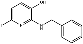 3-HYDROXY-6-IODO-2-BENZYLAMINOPYRIDINE 结构式