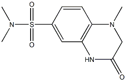 N,N,1-TRIMETHYL-3-OXO-1,2,3,4-TETRAHYDROQUINOXALINE-6-SULFONAMIDE 结构式