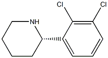 (S)-2-(2,3-DICHLOROPHENYL)PIPERIDINE 结构式