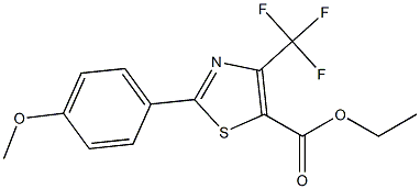 ETHYL 4-(TRIFLUOROMETHYL)-2-(4-METHOXYPHENYL)THIAZOLE-5-CARBOXYLATE 结构式