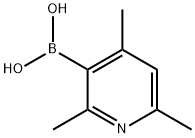 2,4,6-三甲基吡啶-3-硼酸 结构式