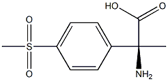 (2S)-2-Amino-2-[4-(methylsulfonyl)phenyl]propanoic acid 结构式