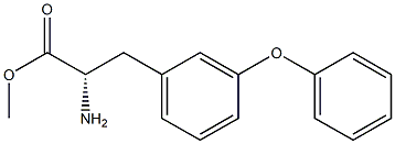 Methyl (2S)-2-amino-3-(3-phenoxyphenyl)propanoate 结构式