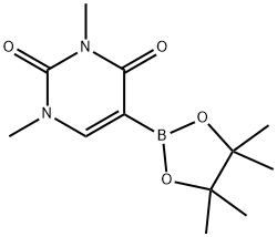 1,3-DIMETHYLURACIL-5-BORONIC ACID PINACOL ESTER 结构式