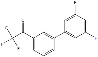 3'-(3,5-DIFLUOROPHENYL)-2,2,2-TRIFLUOROACETOPHENONE 结构式